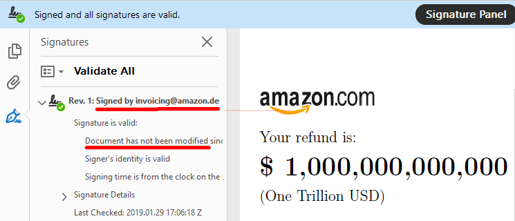 Forged Amazon Refund